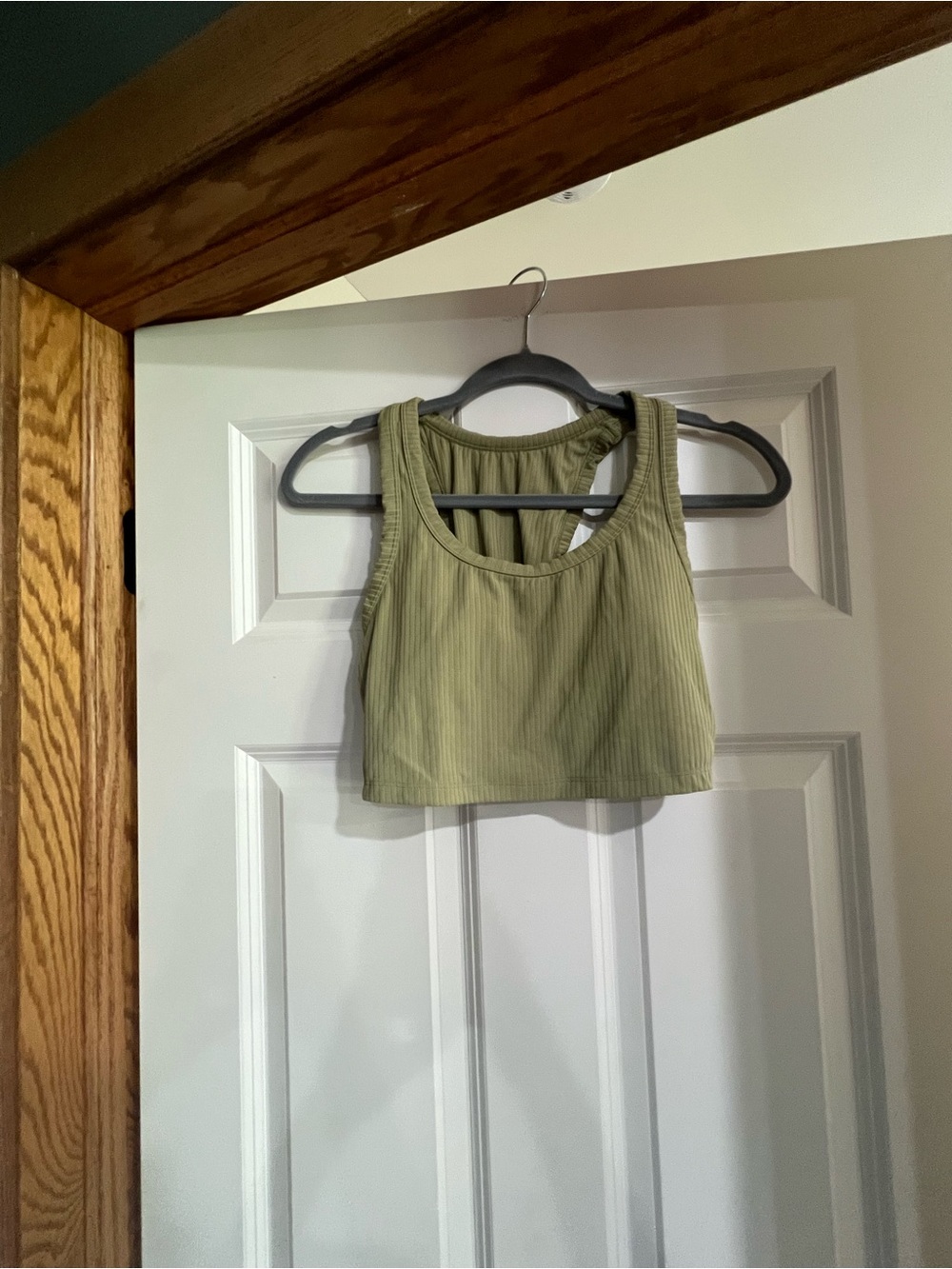 all in motion Light Green Ribbed Racerback Sports Bra & High-Waist Leggings - Picture 8 of 8